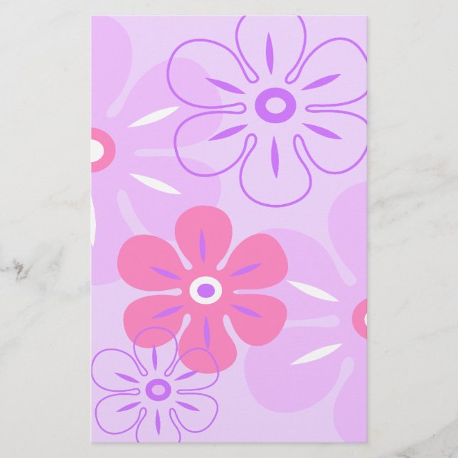 Flower Rain Tropical Stationary Stationery (Front)