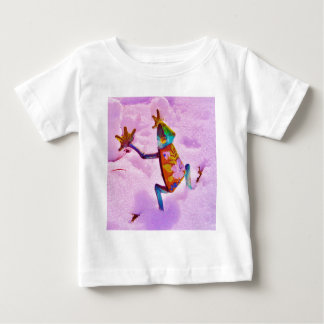 Flower rainbow frog on orchid colour snow baby T-Shirt