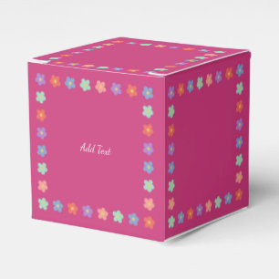 Flower Rainbow Gradient Watercolor Minimal Stylish Favour Box