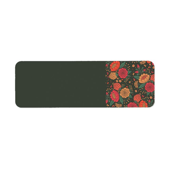 flower return address label (Front)