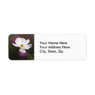Flower Return Address Label