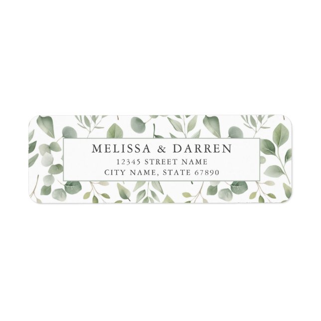 Flower Return Address Labels (Front)