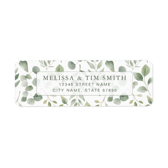 Flower Return Address Labels (Front)