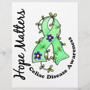 Flower Ribbon 4 Hope Matters Celiac Disease Flyer