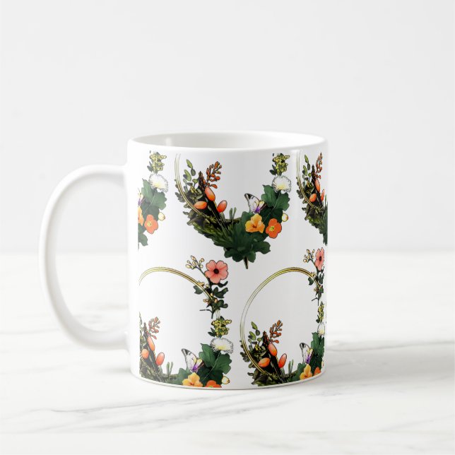 Flower ring coffee mug (Left)