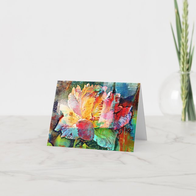 Flower Rose Card (Front)