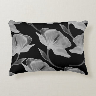 Flower rose illustration watercolor seamless patte decorative cushion