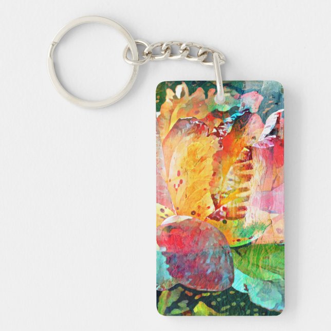 Flower Rose Key Ring (Front)