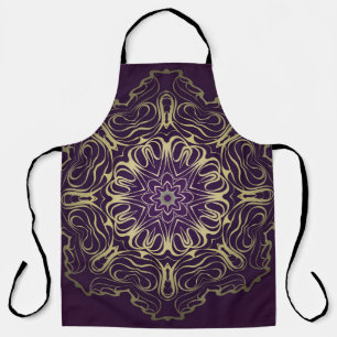 Flower Round Pattern. Illustration. Valentine's, B Apron