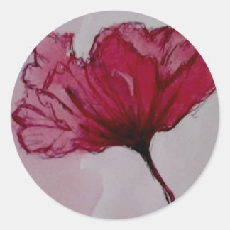 flower round sticker