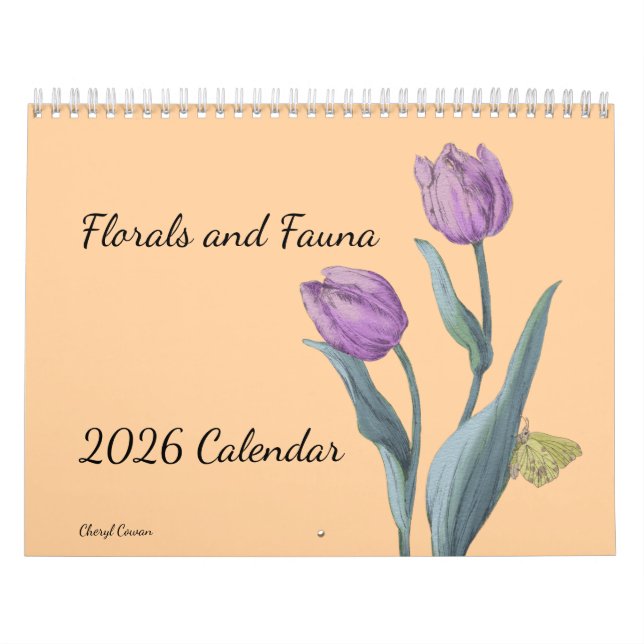 Flower sand Fauna 2026 Wall Calendar (Cover)