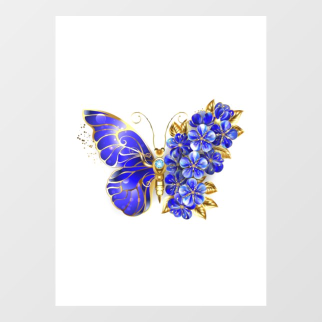 Flower Sapphire Butterfly (Sheet)