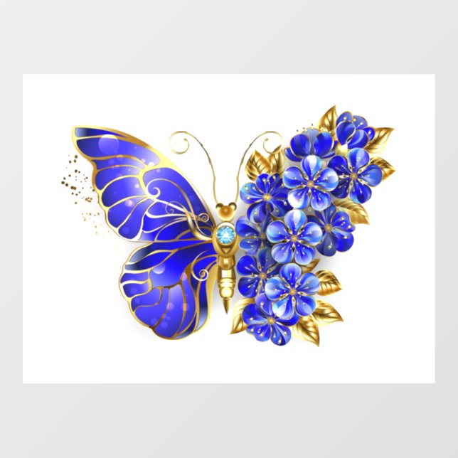 Flower Sapphire Butterfly (Sheet)