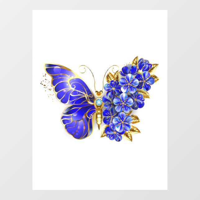 Flower Sapphire Butterfly (Sheet)