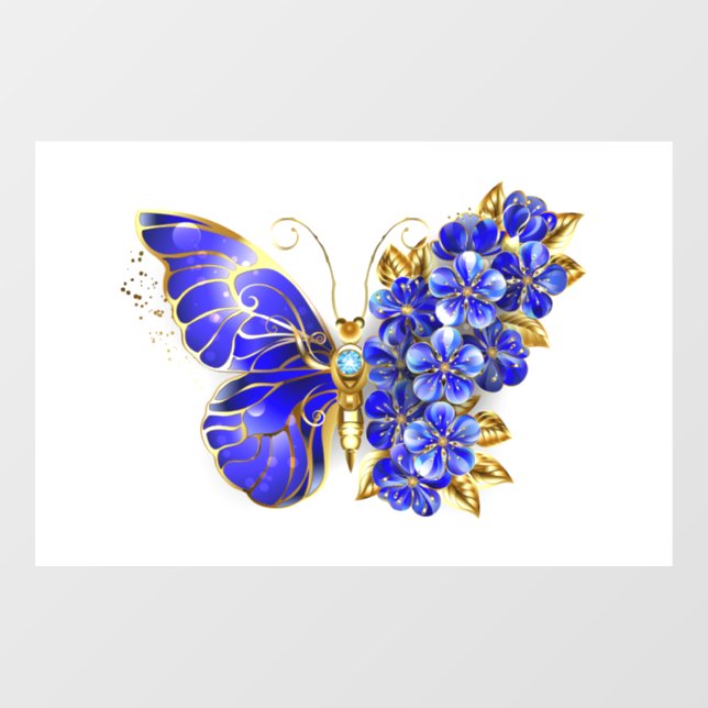 Flower Sapphire Butterfly (Sheet)