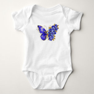 Flower Sapphire Butterfly Baby Bodysuit
