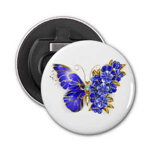 Flower Sapphire Butterfly Bottle Opener