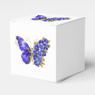 Flower Sapphire Butterfly Favour Box