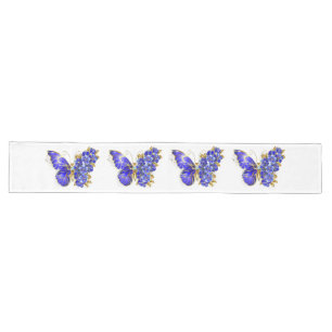 Flower Sapphire Butterfly Long Table Runner