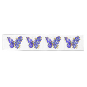 Flower Sapphire Butterfly Medium Table Runner