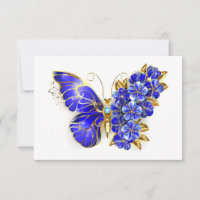 Flower Sapphire Butterfly