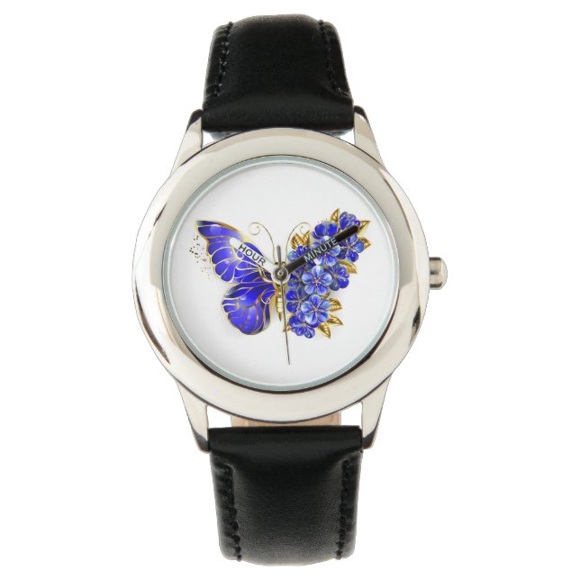 Flower Sapphire Butterfly Watch (Front)