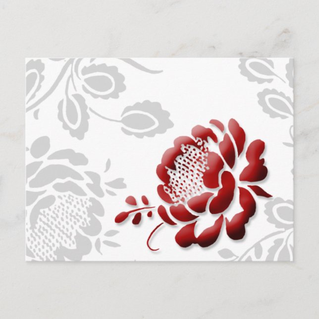 Flower Save The Dates Postcards (Front)