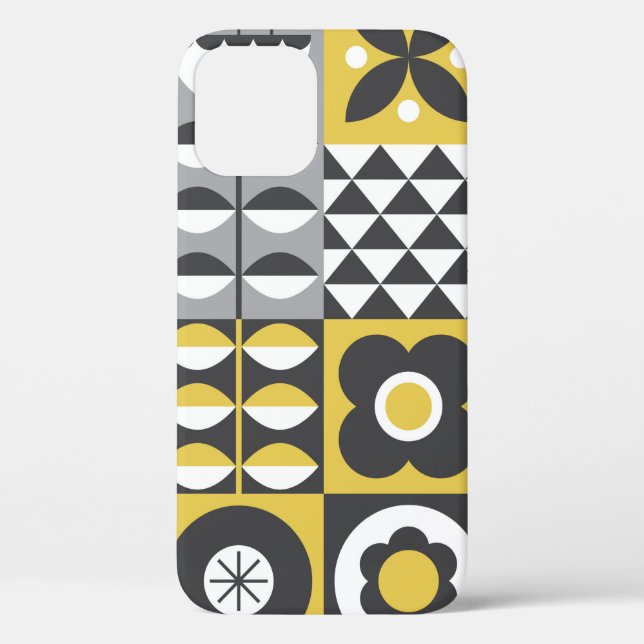 Flower seamless pattern design. Scandinavian style Case-Mate iPhone Case (Back)