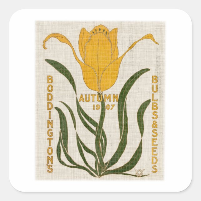 Flower Seed Packs I Square Sticker (Front)