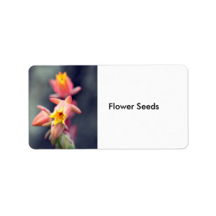 Flower Seeds Label