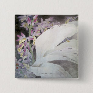 Flower Seires II- Phaiuses 15 Cm Square Badge