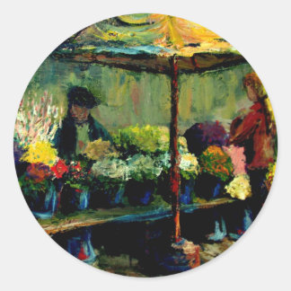 Flower Seller Classic Round Sticker