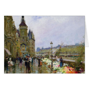 Flower Sellers by the Seine
