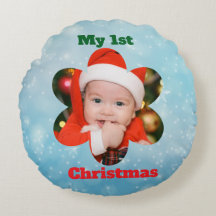 Flower Shape My 1st Christmas Photo