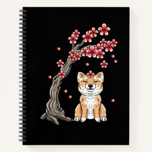 Flower shiba inu cute animal product notebook