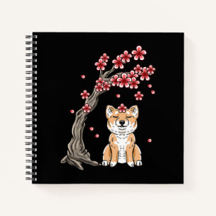 Flower shiba inu cute animal product notebook