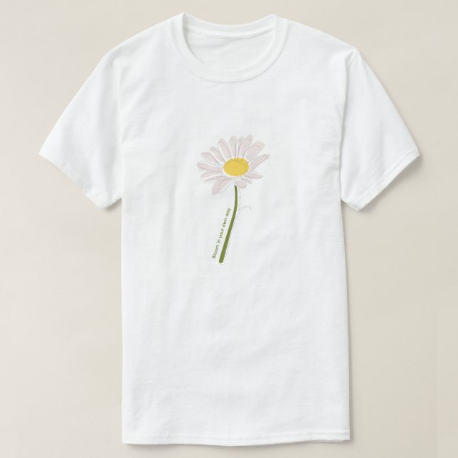 Flower Shirt – White Colours (Design Front)