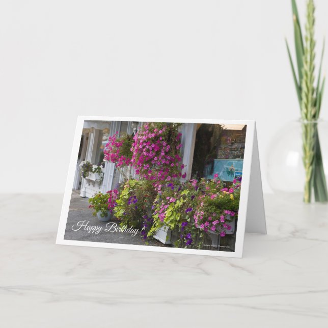 Flower Shop Birthday Card (Front)