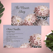 Flower Shop Florist Professional Business Card