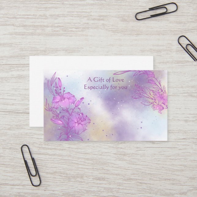 Flower Shop Flower Gift  Business Card (Front/Back In Situ)