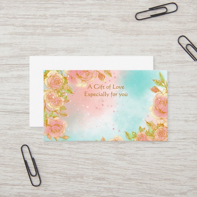 Flower Shop Flower Gift  Business Card (Front/Back In Situ)