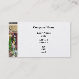 Flower Shop With Birdhouses Strasburg PA Business Card