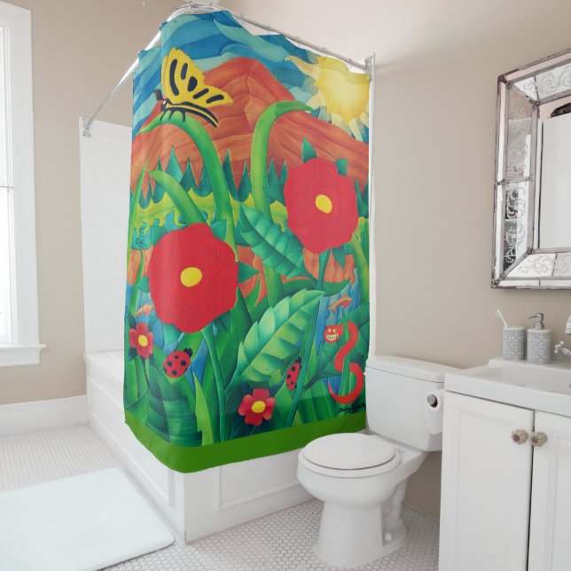 Flower Shower Curtain (In Situ)