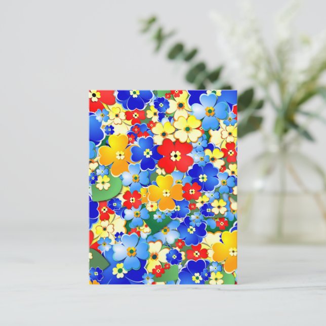 Flower Shower Postcard (Standing Front)