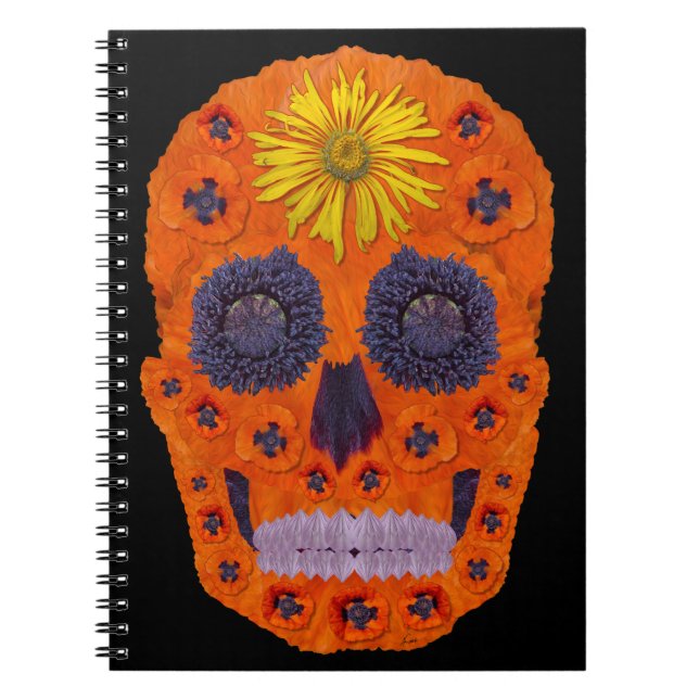 Flower Skull 1 Notebook (Front)