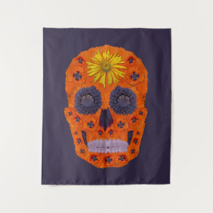 Flower Skull 1 Tapestry