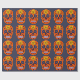 Flower Skull 1 Wrapping Paper