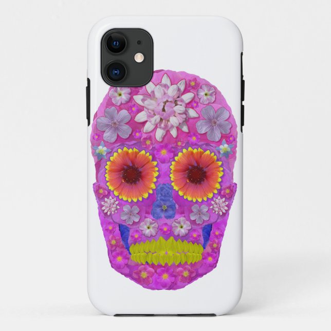 Flower Skull 2 Case-Mate iPhone Case (Back)