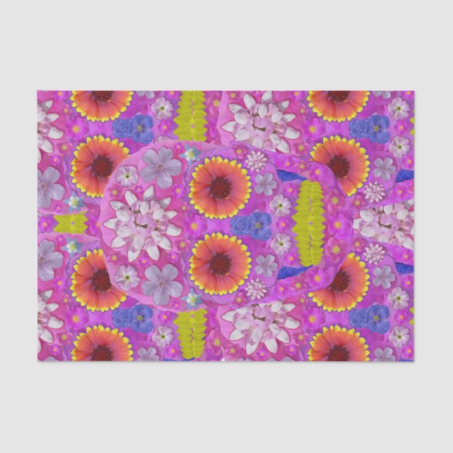 Flower Skull 2 Tissue Paper (Front)