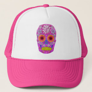 Flower Skull 2 Trucker Hat